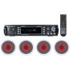 imageRockville RPA60BT V2 1000Watt Amplifier Bundle 1 RPA60BT V2 1000W 2Ch USB Bluetooth DJProKaraoke Amplifier Mixer 4 HC65LED 65 500W inCeiling Home Theater Speakers with LED 5Items