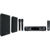 imageRockville RPA70WBT V2 Bundle 1000Watt 2Ch USB Bluetooth Karaoke AmplifierMixer with 2 Wireless Mic 2 RockSlim Black 525 in 240Watt Home Theater Slim Speakers Easy Wall Mount 3Items