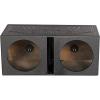 imageRockville RQB10V Dual 10 Vented Subwoofer Enclosure Bed Liner Finish 34 MDF Spring Loaded Terminals 10 cu ft Air Space per Sub for Car Audio Systems