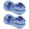 imageRockville RTR172 17 ft 2 Channel Twisted Pair RCA Cables Split Pin 100 Copper for Car Amplifier and Home Audio Connections 2Piece