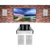 imageRockville RockSlim Bundle 4 White 525 in 240W Wall Mount Slim Home Theater Speakers BluTube 70W Tube Amplifier Bluetooth Stereo Receiver for Home Audio 5Items