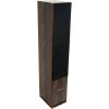 imageRockville RockTower 64C Passive Tower Speaker 4 Ohm Classic HighFidelity Sound Detachable Grille 3Way 65 500W MDF Perfect for Home AudioDark Wood