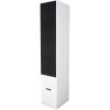 imageRockville RockTower 64C Passive Tower Speaker 4 Ohm Classic HighFidelity Sound Detachable Grille 3Way 65 500W MDF Perfect for Home AudioWhite