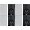 imageRockville WA658 65 480W Peak120W RMS Power inWall Speakers Kevlar Woofer Silk Dome Tweeter Magnetic Grilles 3Position Tweeter Control 8Ohm for Home Theater amp WholeHouse Audio 4Piece