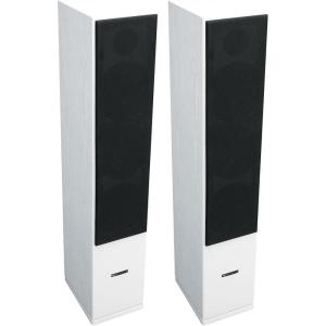 imageRockville 2 RockTower 64W White Home Audio Tower Speakers Passive 4 Ohm