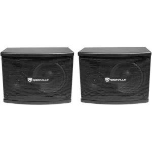 imageRockville KPS65 65 400 Watt 2Way Karaoke Speakers with Wall Mount Brackets MDF Cabinet for Home Karaoke and PA Systems 2Piece