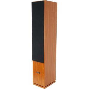 imageRockville RockTower 68C Passive Tower Speaker 8 Ohm Classic Wood Grain 500W Peak 3Way Dual 65 MDF Cabinet Detachable Grille for Home AudioClassic Wood
