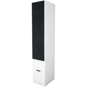 imageRockville RockTower 68C Passive Tower Speaker 8 Ohm Classic Wood Grain 500W Peak 3Way Dual 65 MDF Cabinet Detachable Grille for Home AudioWhite