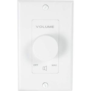 imageRockville VOL850 50W x2 Wall Stereo Volume Controller 8 Ohm 11Step Rotary Knob 20Hz20kHz 30dB Attenuation for Home Theater and Commercial Audio Systems