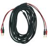 imageRockville BN30 14 AWG 100 OFC Copper Banana to Banana Cable 30ft Braided Design Low Signal Loss for Home Audio and Pro Sound Systems 8Piece
