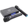 imageRockville HTS45 Bundle 800Watt 51Channel Bluetooth Home Theater Audio System with 525 Subwoofer RWM1203VH VHF Wireless Dual Handheld Microphone System with Digital Display 2Items