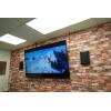imageRockville RockSlim Black Bundle 4 525 in 240W Peak Wall Mount Home Theater Speakers BLUAMP 100 Bluetooth Amplifier Mic Input RCA Output for Home Audio Living Room or TV Setup 5 Items