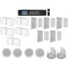 imageRockville 350 Watt 6 Zone 70v Bundle with CC65T 65 Ceiling 70B Black 525 Wall 65P Pendant Speakers amp 35 Wall Mount 5 Items