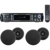 imageRockville HC55 Bundle 4 525 in 300Watt inCeiling Home Theater Speakers 8 Ohm RPA60BT V2 1000Watt 2Channel USB Bluetooth Amplifier Mixer 5Items