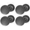 imageRockville HC85 8in 700Watt inCeiling Home Theater Speakers 8Ohm Black Polypropylene Cone Mylar Dome Tweeter Paintable Grills 8Piece