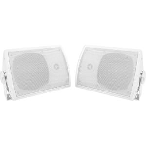 imageRockville HP5S8 Pair 525in OutdoorIndoor Home Theater Speakers with Swivel Bracket for Patio Backyard and Garden Audio Systems