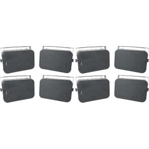 imageRockville HP65S Black 65 in 500W Peak  160W RMS IndoorOutdoor Swivel Home Theater Speakers Durable for Patio and Outdoor Audio Systems 8Piece
