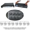 imageRockville PRE70V 8Zone Stereo Preamp Mixer with Bluetooth USBSDFM Mic Inputs Chime BassTreble Control for 70V Audio Systems