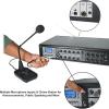 imageRockville PRE70V 8Zone Stereo Preamp Mixer with Bluetooth USBSDFM Mic Inputs Chime BassTreble Control for 70V Audio Systems