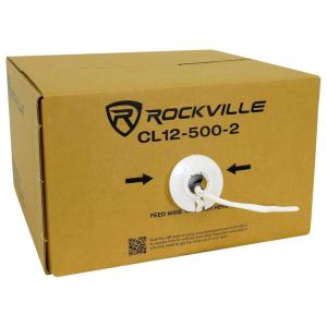 imageRockville CL125002 12 AWG 500ft Speaker Wire In Wall Ceiling CL2 Rated 70V 100V Compatible OxygenFree Copper for Home Theater and Commercial Audio12 AWG 500 Foot
