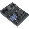imageRockville ROCKMIX 6FX 6Channel Mixer with USB Interface Bluetooth 24Bit FX Phantom Power for Podcasting Home Recording and Live Sound