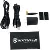 imageRockville ROCKMIX 6FX 6Channel Mixer with USB Interface Bluetooth 24Bit FX Phantom Power for Podcasting Home Recording and Live Sound