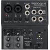 imageRockville RockMix 4 4Channel Mixer with USB Interface 2Band EQ Phantom Power Loopback Switch Compact Design for Recording and Streaming