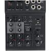 imageRockville RockMix 4 4Channel Mixer with USB Interface 2Band EQ Phantom Power Loopback Switch Compact Design for Recording and Streaming