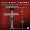imageRockville DMS75 Pair Studio Monitor Speaker Stands Desk Clamp 15 Degree Adjustable Tilt 6 Height Positions Silicone AntiSlip Pad