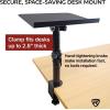 imageRockville DMS75 Pair Studio Monitor Speaker Stands Desk Clamp 15 Degree Adjustable Tilt 6 Height Positions Silicone AntiSlip Pad