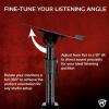 imageRockville DMS75 Pair Studio Monitor Speaker Stands Desk Clamp 15 Degree Adjustable Tilt 6 Height Positions Silicone AntiSlip Pad
