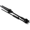 imageRockville GIGSTAND DUAL V2 Dual Microphone Stand with Heavy Counterweight Detachable 30 Boom Arm Adjustable Height 33565 Foldable Tripod Base Includes 2 Mic Clips Black