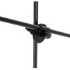imageRockville GIGSTAND DUAL V2 Dual Microphone Stand with Heavy Counterweight Detachable 30 Boom Arm Adjustable Height 33565 Foldable Tripod Base Includes 2 Mic Clips Black