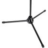 imageRockville GIGSTAND DUAL V2 Dual Microphone Stand with Heavy Counterweight Detachable 30 Boom Arm Adjustable Height 33565 Foldable Tripod Base Includes 2 Mic Clips Black