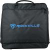 imageRockville MB2020 DJ Gear Mixer Gig Bag Case 205 x 205 x 6 Dual Foam Padding Rugged Nylon Lockable YKK Zippers for DJ Mixers and Controllers