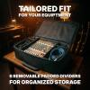 imageRockville MBP2220 Pro Mixer Bag 22x20 Rugged Design Padded Dividers WaterResistant Comfort Straps Perfect for Mixers DJ Equipment
