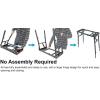 imageRockville PKS35 Adjustable Platform Keyboard Stand Steel Foam Pads Precise Adjustments Folds Flat Swivel Feet Perfect for Performers Live Music