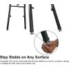 imageRockville PKS35 Adjustable Platform Keyboard Stand Steel Foam Pads Precise Adjustments Folds Flat Swivel Feet Perfect for Performers Live Music