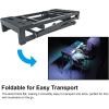 imageRockville PKS35 Adjustable Platform Keyboard Stand Steel Foam Pads Precise Adjustments Folds Flat Swivel Feet Perfect for Performers Live Music