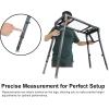 imageRockville PKS35 Adjustable Platform Keyboard Stand Steel Foam Pads Precise Adjustments Folds Flat Swivel Feet Perfect for Performers Live Music