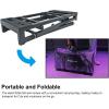 imageRockville PKS40 2Tier Keyboard Stand Adjustable Steel Foldable Detachable Second Tier Carry Bag Perfect for DJs Studios Live Performances