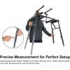 imageRockville PKS40 2Tier Keyboard Stand Adjustable Steel Foldable Detachable Second Tier Carry Bag Perfect for DJs Studios Live Performances