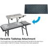 imageRockville PKS44 2Tier KeyboardDJ Stand Tabletop Mic Stand Detachable Second Tier Foldable Steel Carry Bag Perfect for DJs Studios Live Gigs