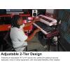 imageRockville PKS44 2Tier KeyboardDJ Stand Tabletop Mic Stand Detachable Second Tier Foldable Steel Carry Bag Perfect for DJs Studios Live Gigs