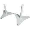 imageRockville Pair RVSM5 White Adjustable Studio Monitor Speaker Stands Height 3352in FoamPadded Tray Cable Management for Studio Recording and Home AudioWhite