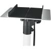 imageRockville Pair RVSM5 White Adjustable Studio Monitor Speaker Stands Height 3352in FoamPadded Tray Cable Management for Studio Recording and Home AudioWhite