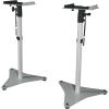 imageRockville Pair RVSM5 White Adjustable Studio Monitor Speaker Stands Height 3352in FoamPadded Tray Cable Management for Studio Recording and Home AudioWhite
