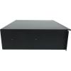imageRockville RDR3U 3U Rack Drawer Locking with 2 Keys 16Gauge Steel Fits 19 Rack Smooth Rail Operation Recessed Handle Black Powder Coated Perfect for DJs Studios amp Live Sound