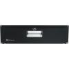 imageRockville RDR3U 3U Rack Drawer Locking with 2 Keys 16Gauge Steel Fits 19 Rack Smooth Rail Operation Recessed Handle Black Powder Coated Perfect for DJs Studios amp Live Sound