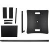 imageRockville RLF2 10 Ft MultiPurpose SpeakerLightingProjector Stand FlatBase Air Cushion System Tiltable Projector Tray for DJs and Event ProfessionalsBlack